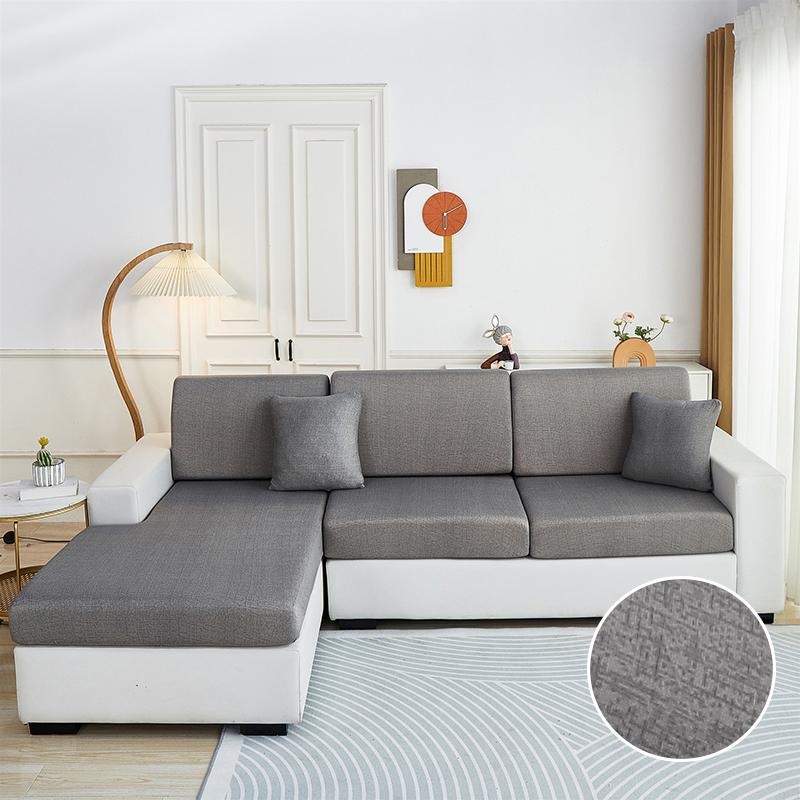 Stretch Sofa Seat Cushion Cover Furniture Protector Slipcover Sofa Covers for Living Room Soft Flexibility with Elastic Bottom