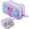 Double-layer Learning Stationery Bag Gift Girl Group Shoulders Bag For K-Pop Cartoon Pencil Case Stationery Bag Anime