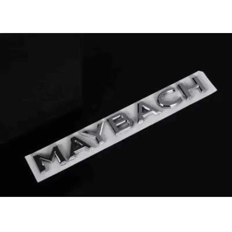 Car Wheel Cap Steering emblem Shell Sticker Chrome Emblem For Maybach Hood Lay Stand Logo S500 S600 V12 Side Fender Trunk Badge1 gos0