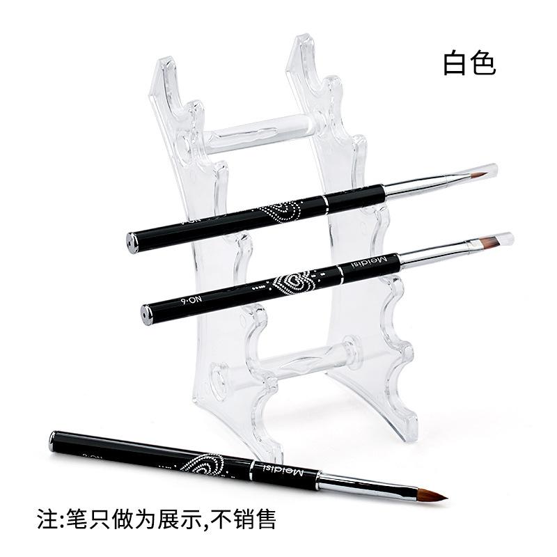 Nail Art Pen Holder Multifunctional Nail Art Brush Storage Tool Black Transparent Plastic Placement Tool