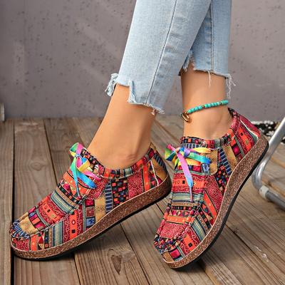 Scarpe Donna 2025 Stringate Ballerine da Donna Moda Stampa Vendita Calda Taglie Forti Best Seller Leggere Outdoor Casual Piatte Scarpe Singole