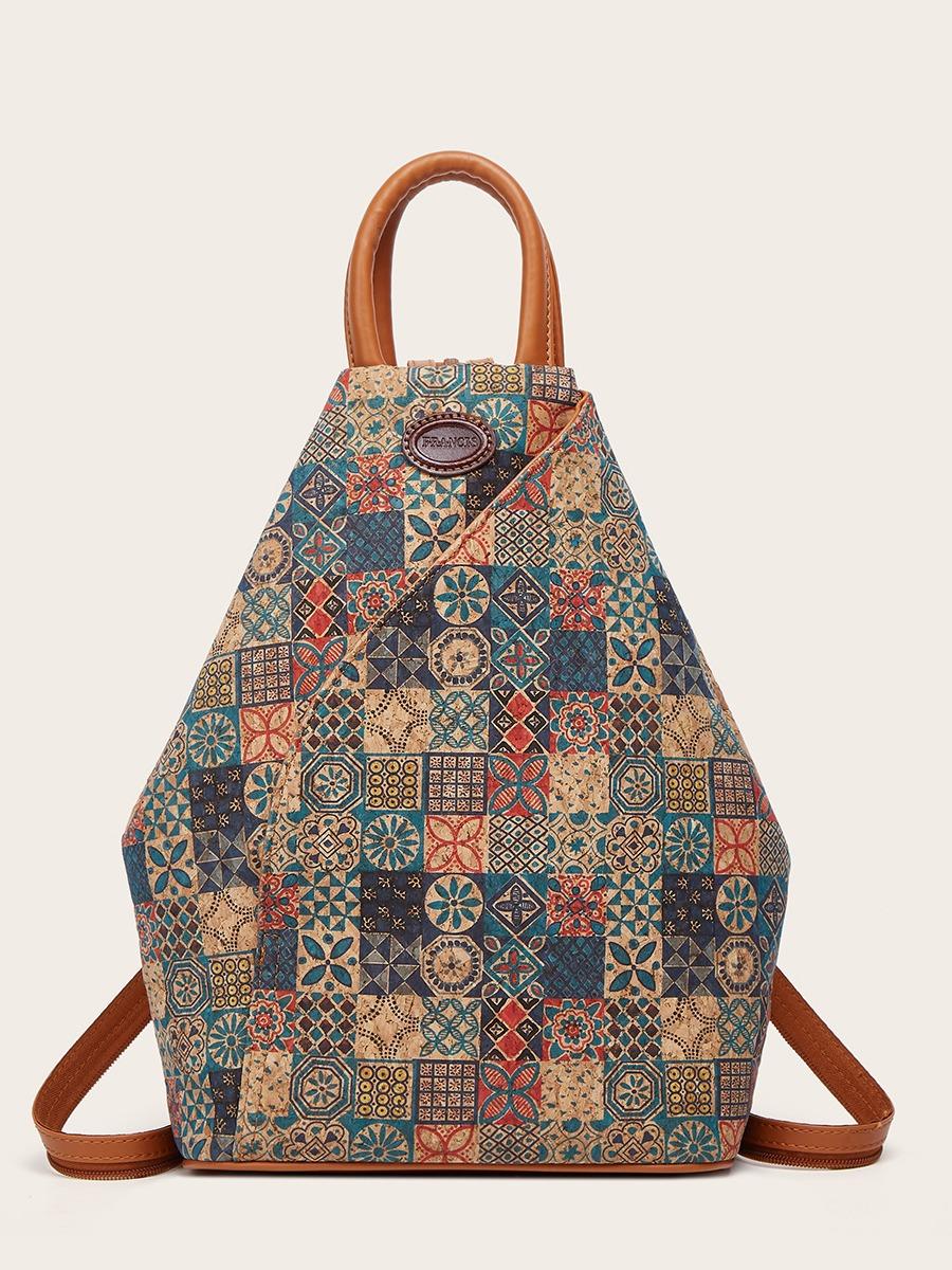 

Новый женский многофункциональный ретро-рюкзак, легкий, в этническом стиле, для отдыха и путешествий зелёный