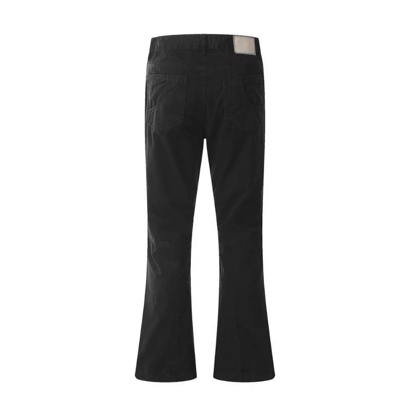 American Style High Street Style Stitching Patch Bag Casual Sizeback Jeans
