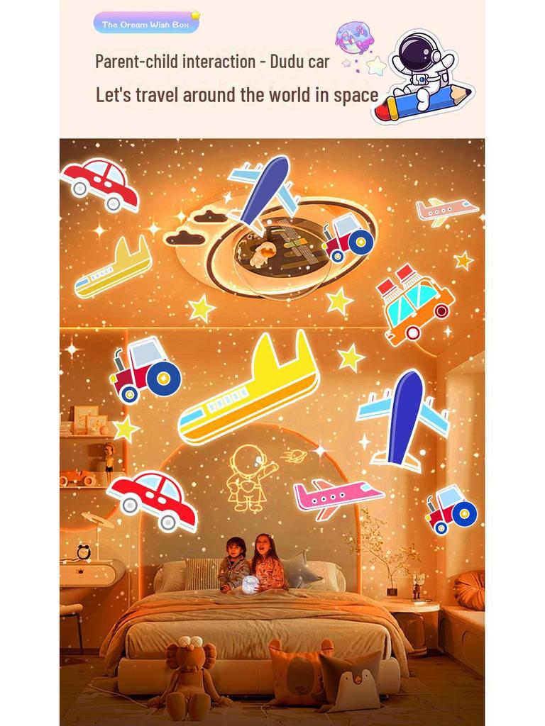 Dreamy Rotating Starry Sky Music Projector Lamp for Kids' Bedroom