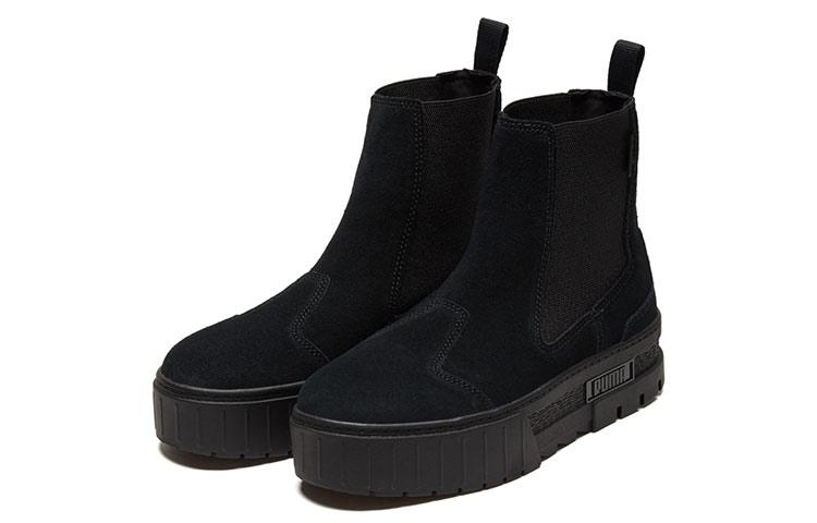 PUMA Mayze Chelsea Suede 'Triple Black' Women's 382829-01