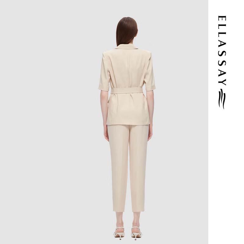 ELLASSAY Elegant Office Waist-Cinching Blazer