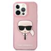Karl Lagerfeld Klhcp13Xkhtuglp Iphone 13Pro Max 6,7 Różowy/Pink Hardcase Glitter Karl`s Head