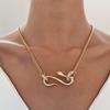 European and American Snake-shaped Design Open Neck Chain Women's Snake Shape Personalized Trend Wind Necklace