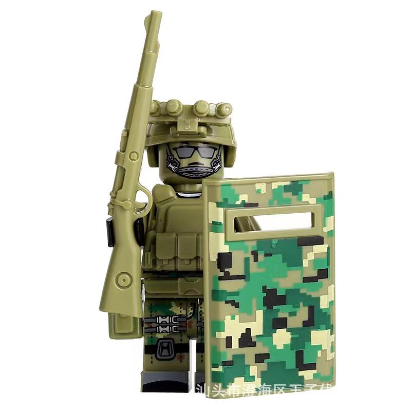 Ninja Warrior Superhero Doll With Weapon Single Building Block Assembly Toy