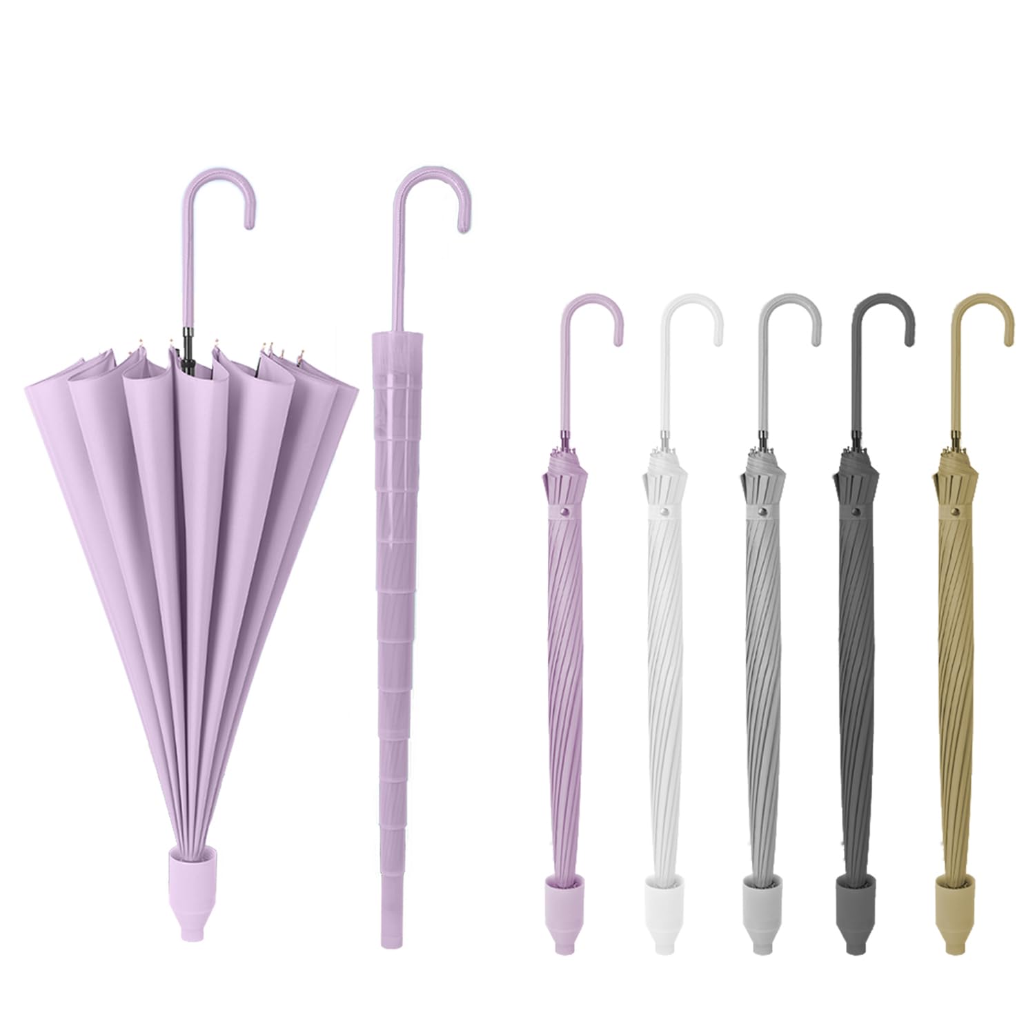 

TVVTO Длинный зонт с водонепроницаемым зонтом с большим сейфом 16 для солнечной и дождливой погоды Для сезона тайфунов Автомобиль не будет ездить на работу [JIS