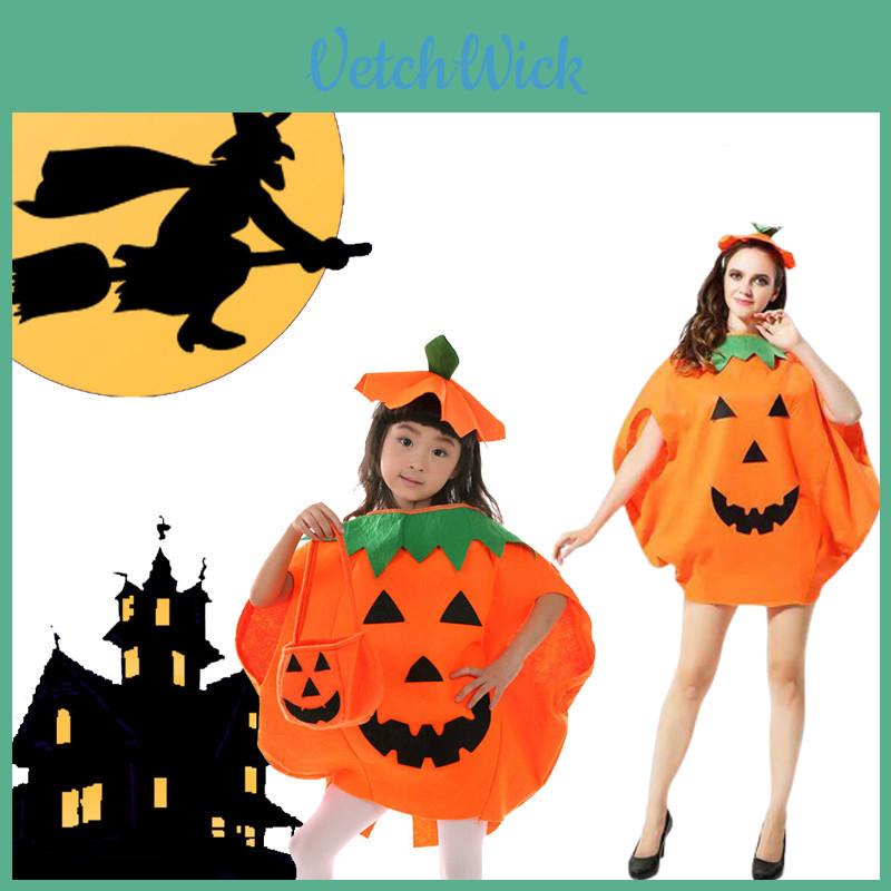 Festive Pumpkin Suit Set For Halloween Party And Cosplay