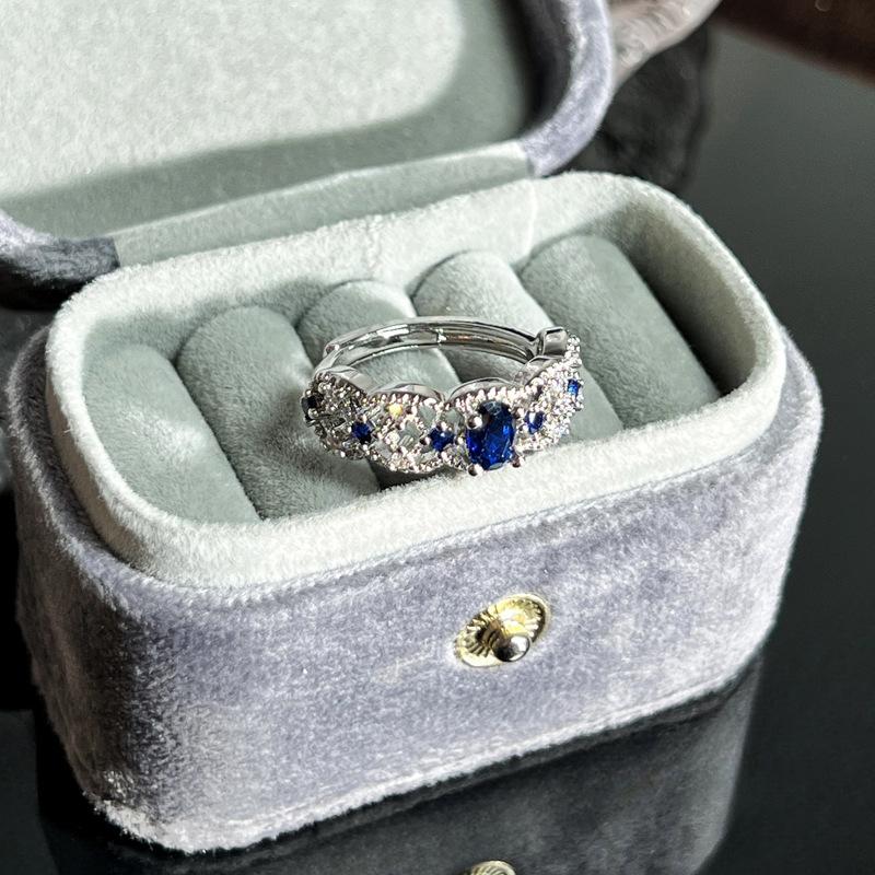 Caibao Series Open Ring Women'S Simple Fashion Niche Design Sweet Cool Light Luxury High-End Accessories