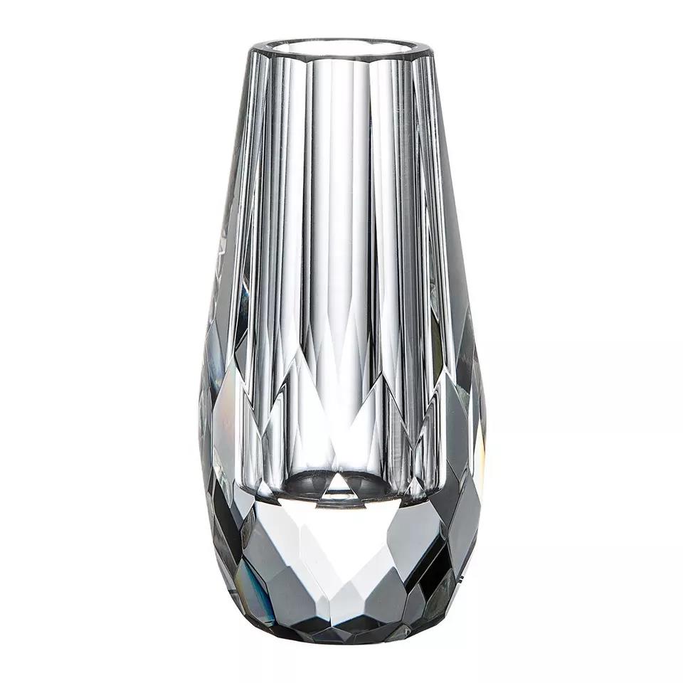 New Product Explosion Handmade Faceted Crystal Flower Vases Luxury Tabletop At Factory Price