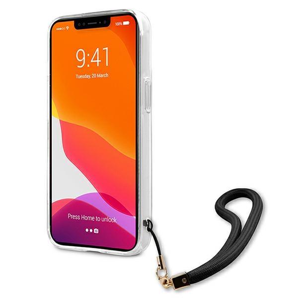 Guess Guhcp13Lkcabbk Iphone 13 Pro / 13 6,1 Czarny/Black Hardcase Camo Strap Collection