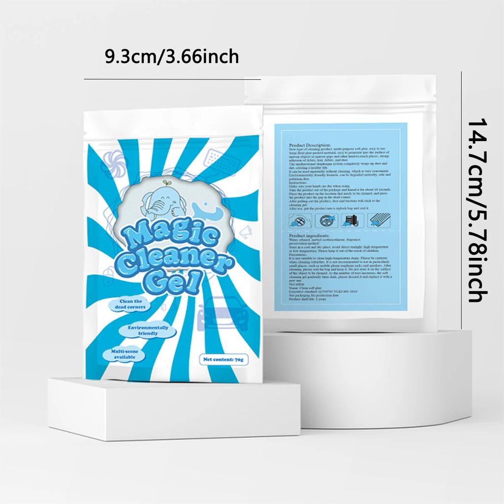 1 Stück-Autoreinigungsgel: magischer Staubentferner, Kleberentferner und Tastaturreiniger - Autoreinigungszubehör
