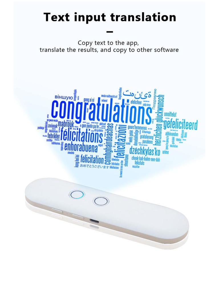 Lifa T4 Multi-Color Bluetooth Voice Translator