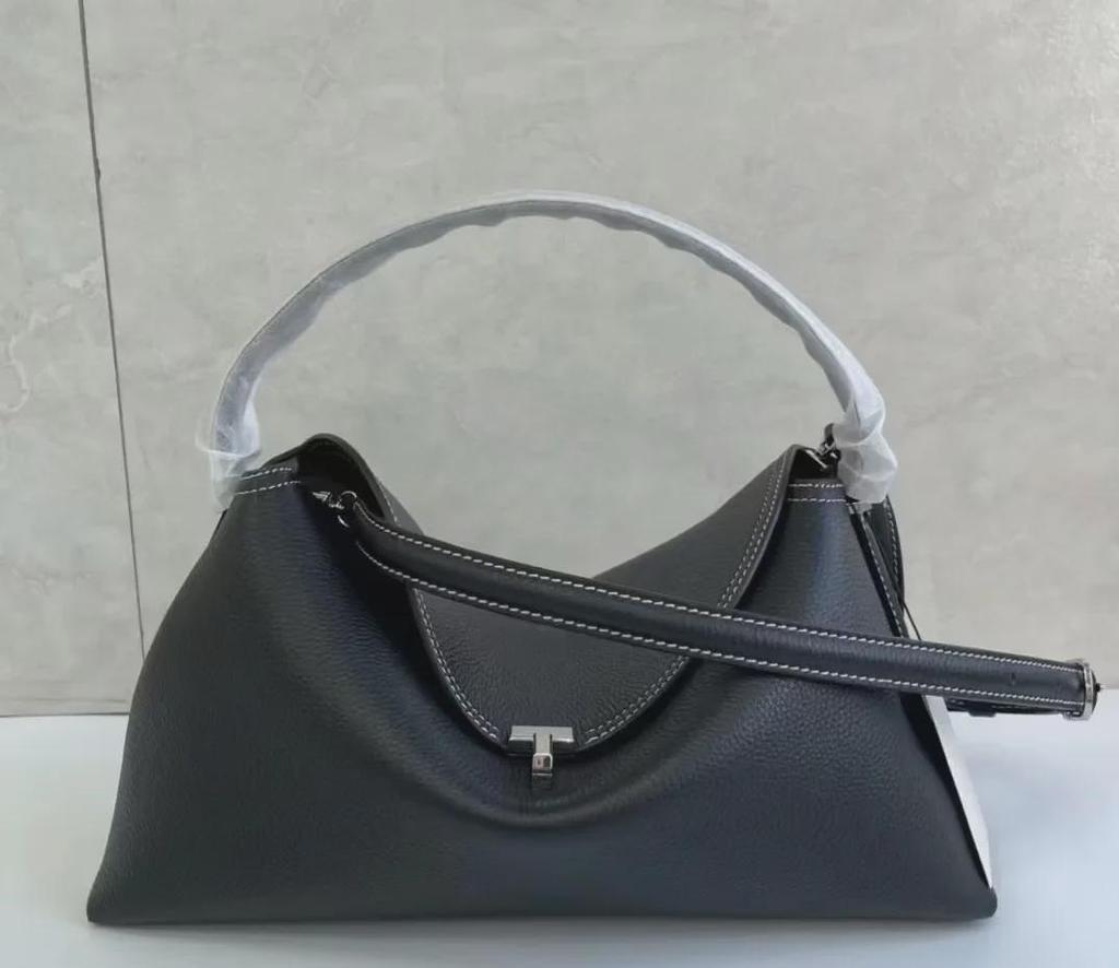 Luksuriøs svensk kuskinn pendlerbag: Skulderveske, crossbodyveske eller underarmsveske med høy kapasitet