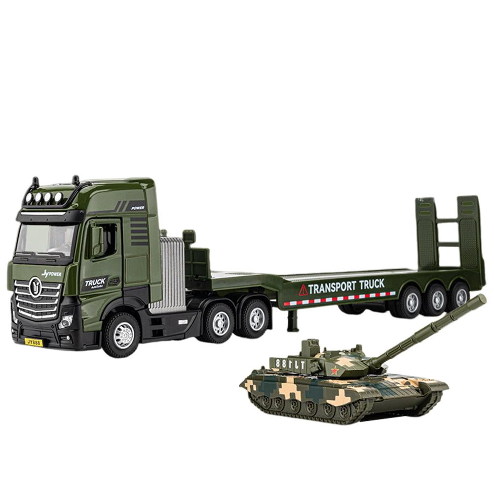 Engineering Vehicle Toys Acousto-optic Rebound Alloy Excavator Garbage Crane Mixer Dumper Model Gifts For Boys Girls