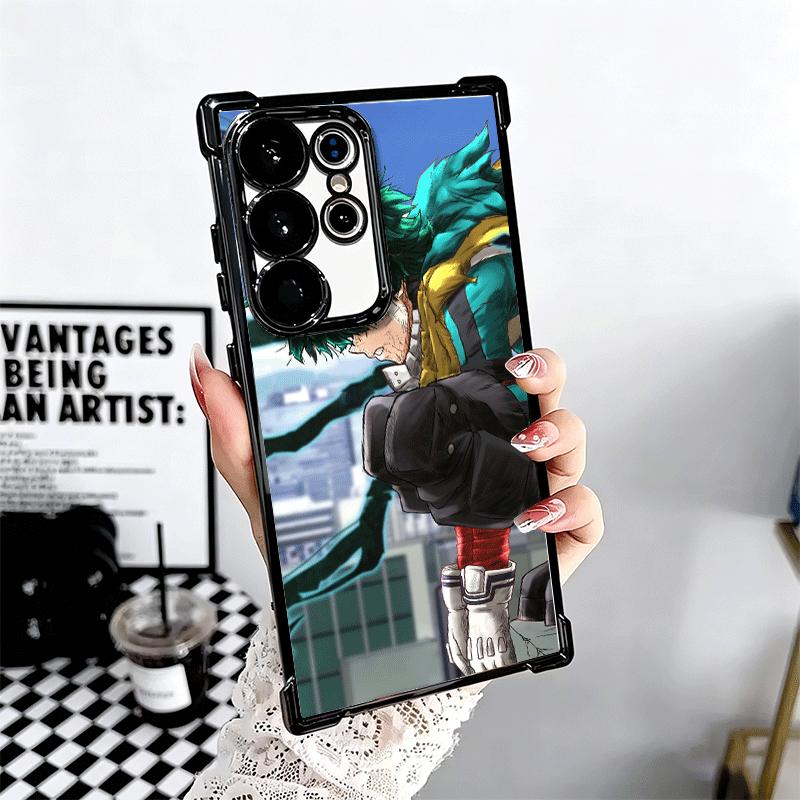 MHA My Hero Midoriya Izuku Deku Soft Phone Case For Samsung Galaxy S26 Ultra S25 Edge S24 FE S23 Plus S22 S21 + S20 Plating Anti