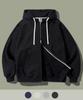 Fp142 Meteor Heavyweight Crumble Zip-Up Hoodie Black Sjhd1392