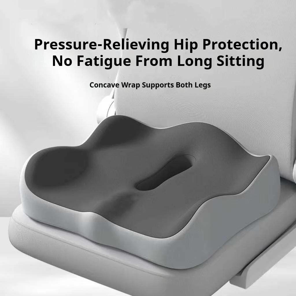 Ergonomic Memory Foam Seat Cushion Orthopedic Coccyx Tailbone Support Pillow Office Chair Driving Sciatica Back Pain Relief Pad