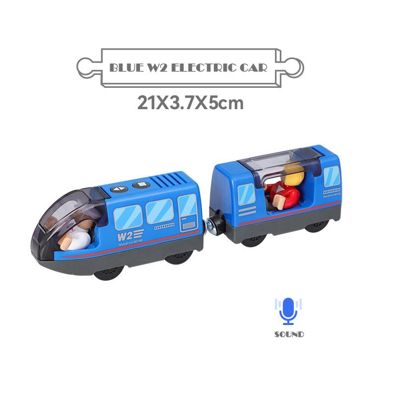 

Набор локомотивов с батарейным питанием, мощный двигатель, пуля, электропоезд, автомобиль, игрушки, пригодный для Biro, деревянные железнодорожные пути, подарок для детей