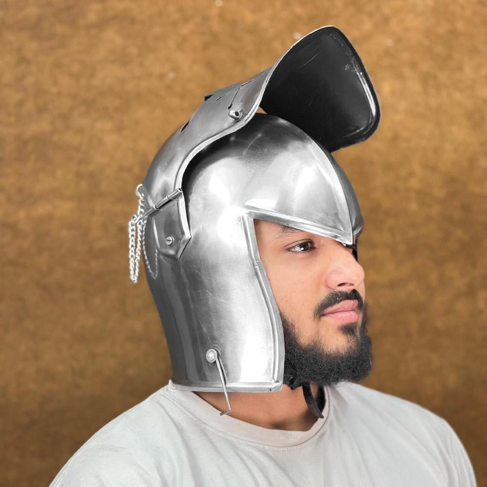 Antique Barbuta Role Play Wearable Helmet | Best Battle Larp Reenactment Gift
