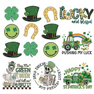 St. Patch di San Patrizio su vestiti Decalcomanie termiche Jeans Termopressa Applicato Accessorio fai da te Adesivo Strisce Trasferimento termoadesivo