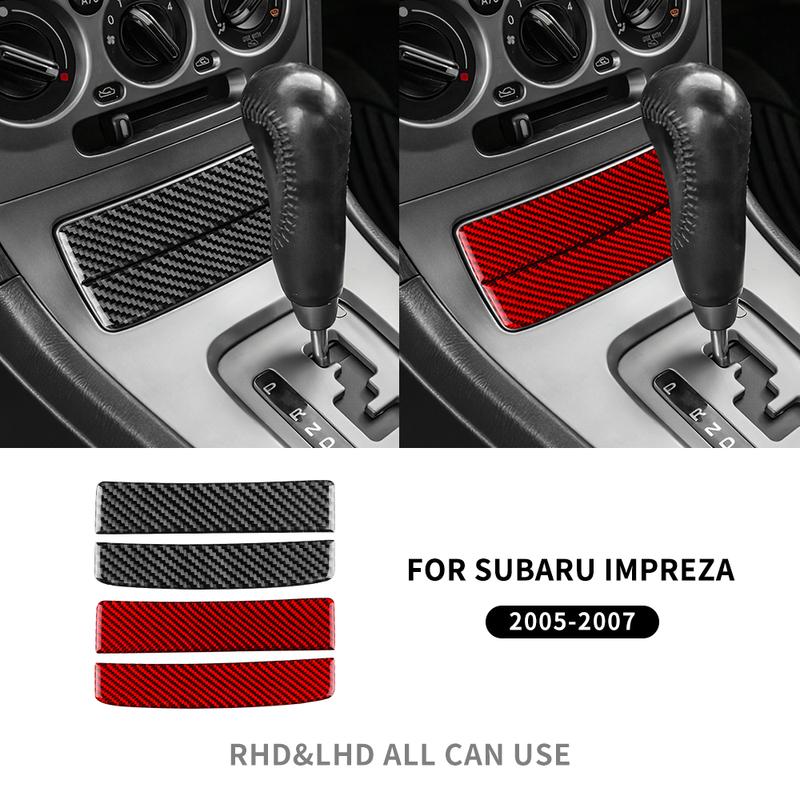 Echte Weiche Kohlefaser Für Subaru Impreza 2005 2006 2007 Zentrales Aufbewahrungsbox-Deckel-Rahmen-Aufkleber Innenraumzubehör