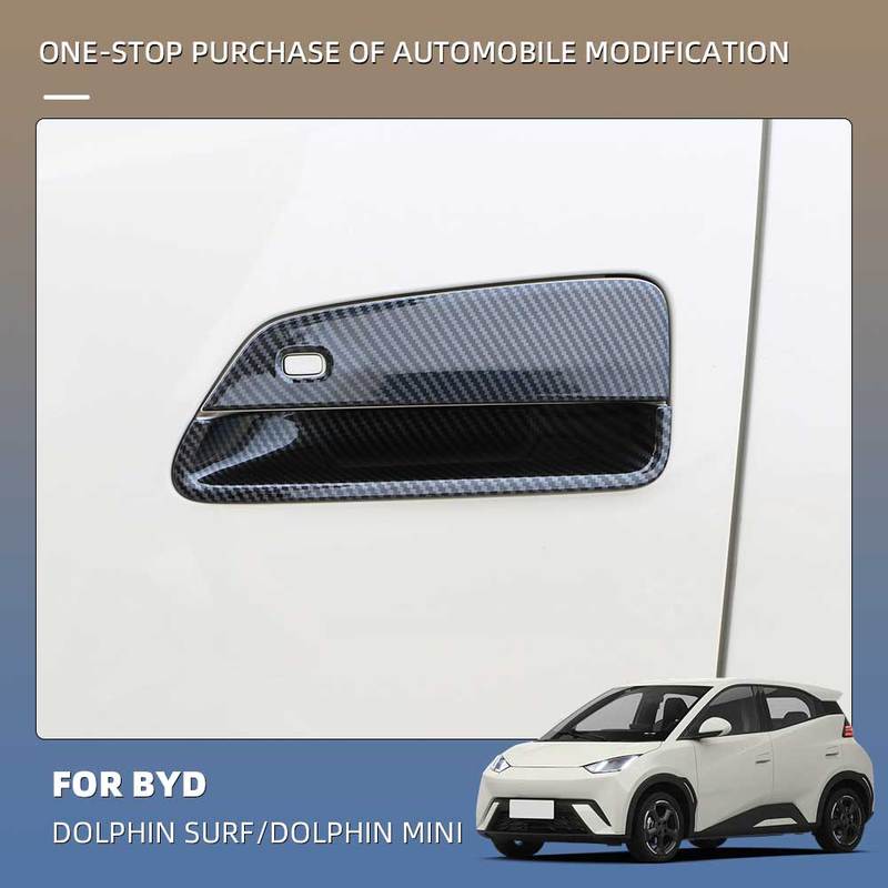 Car Exterior Door Handle Cup Cover Trim For BYD Dolphin Mini Seagull Dolphin Surf 2024 2025 LHD External Guard Add-ons