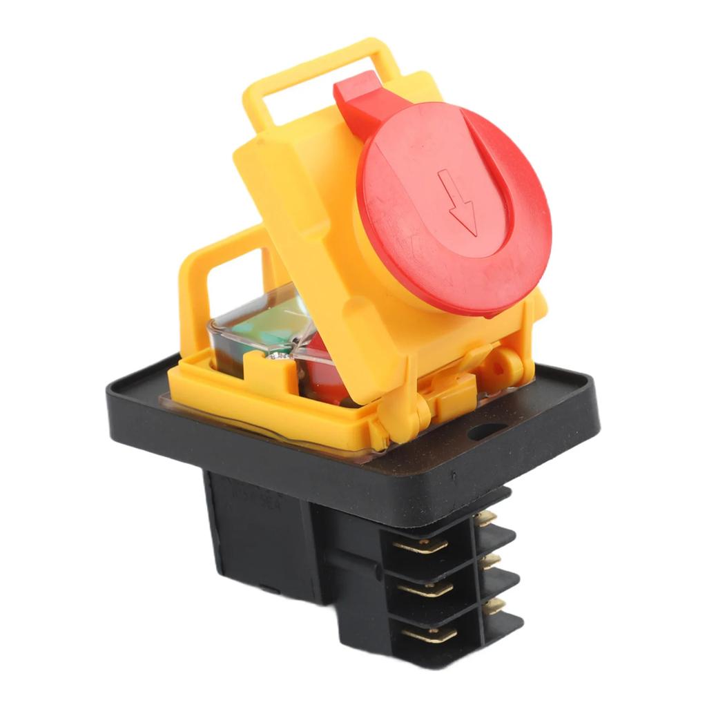 Industrial Pushbutton Switch With 6 Pins Waterproof Electromagnetic Design For KJD22 Perfect For Lathe Machines And Drills