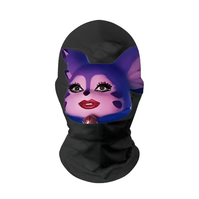 Influencer Cartoon Character Full Face Sun Protection Breathable Cycling Headband