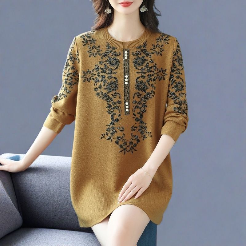 Sweater for Women Oversize Winter Thickened Pullover Warm Knitted Layer Stretchy Long Sleeve Jumper Tops