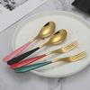 Stainless Steel 304 Western Tableware Four-Piece Set Creative Steak Knife Hotel Tableware Knife, Fork and Spoon Suit