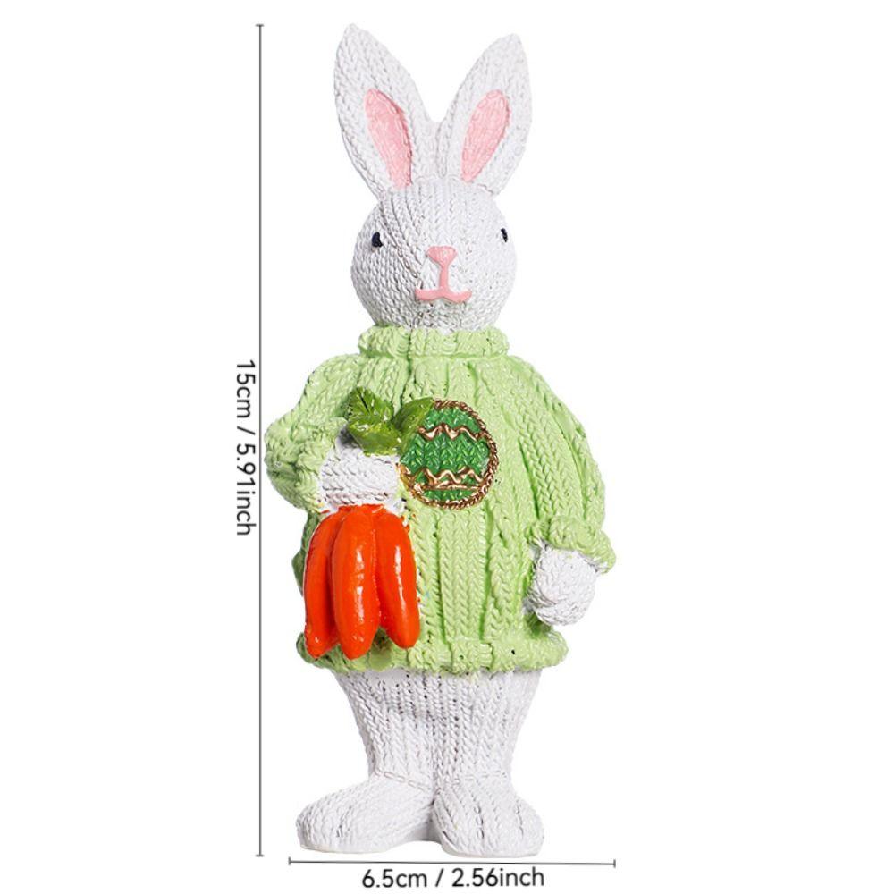 Cute Bunny Easter Decorations Nordic Style Sweater Rabbit Ornament  Party Gifts