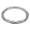 Unisex Cuban Cut Edge Titanium Steel Bracelet - Simple Whip Chain Fashion Jewelry