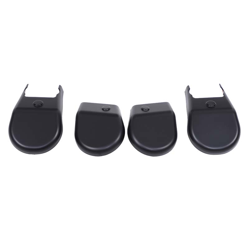ABS Glossy Black Car Seat Foot Screw Protection Cap Decoration Cover Trim Fit For Toyota Hilux 2015-2022 Interior Accessories