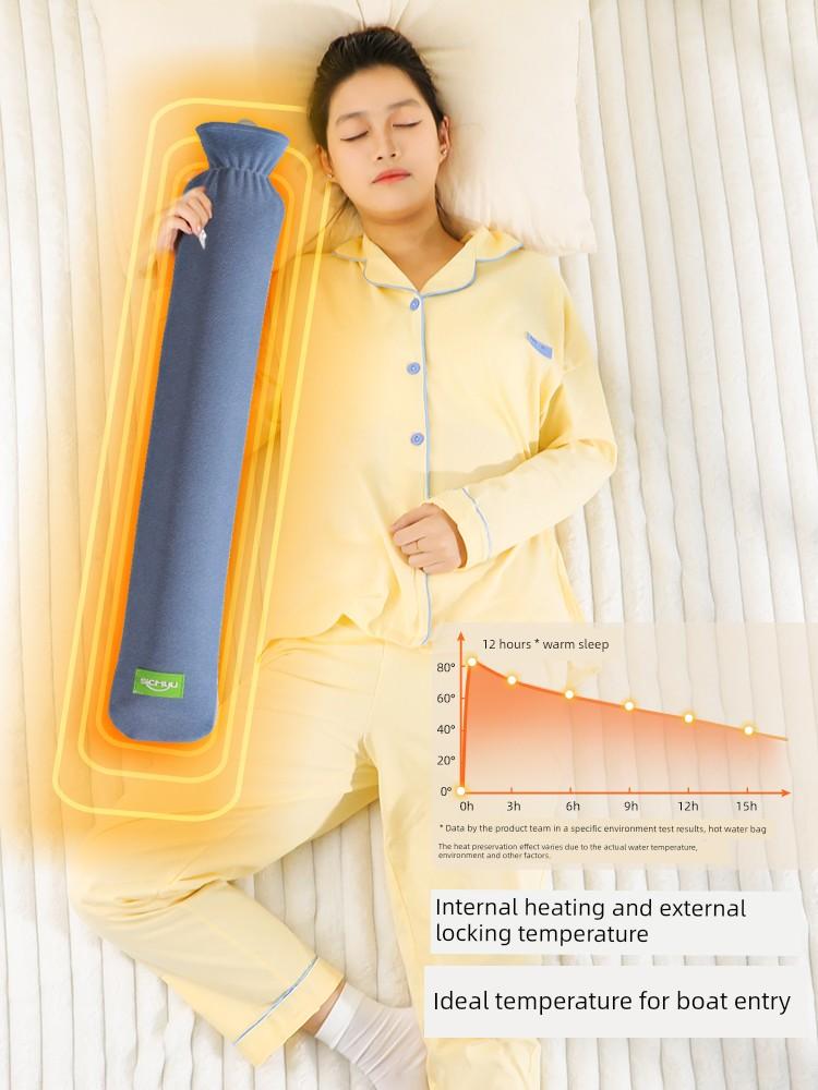 Super Long Hot Water Bag, Bed Warmer for Bed, X-long Extra Large Warm Feet, Winter Thermal Insulation Water Injection Warm Water Bag