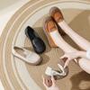 Genuine Leather Shoes Women Flat Casual Shoes Soft Cow Leather Mother Shoes Comfortable Plus Size 41