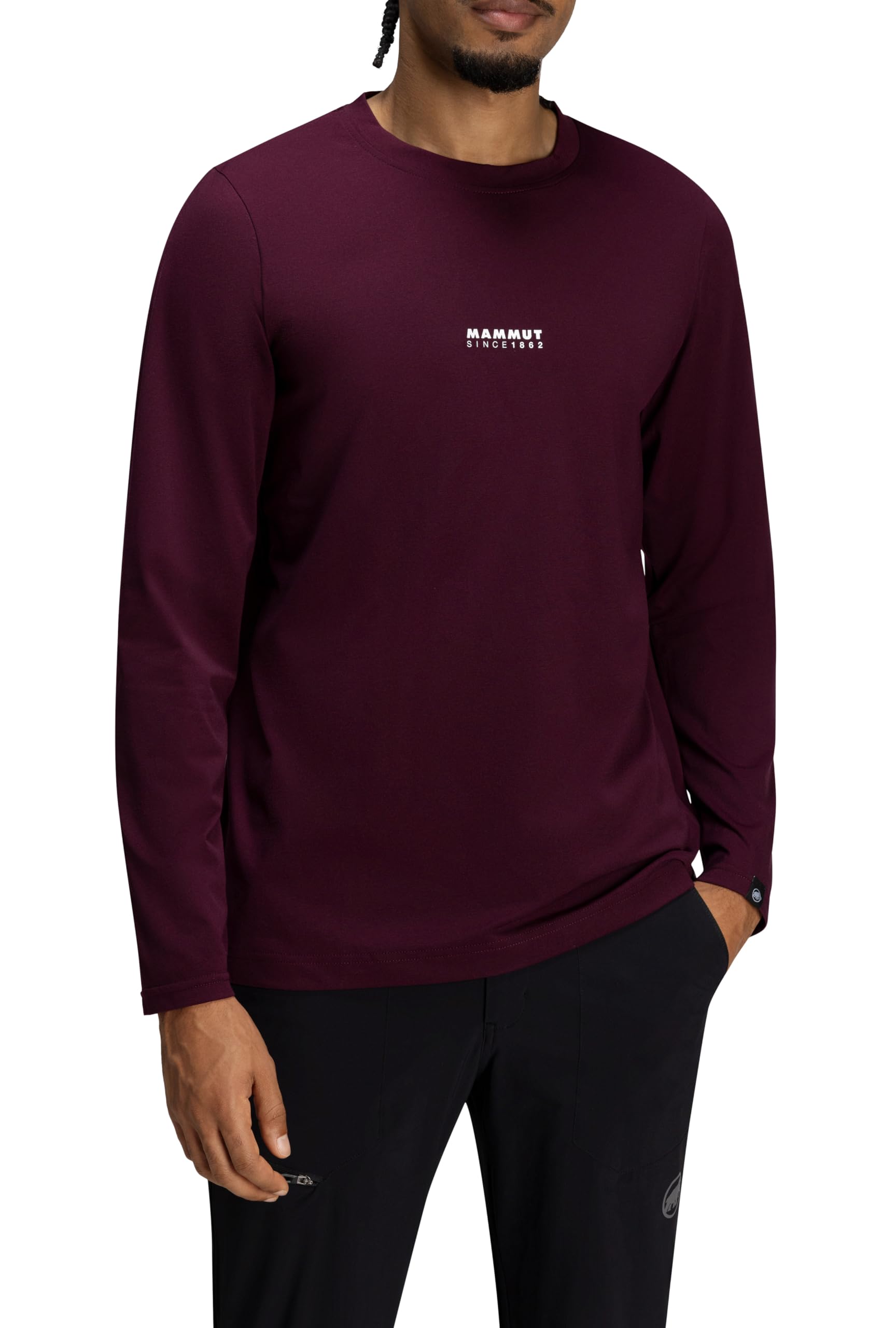 

Mammut QD Logo Print Long Sleeve T-shirts, Asian Fit, Men s, AF, 1016-01030, Vintage, PRT1