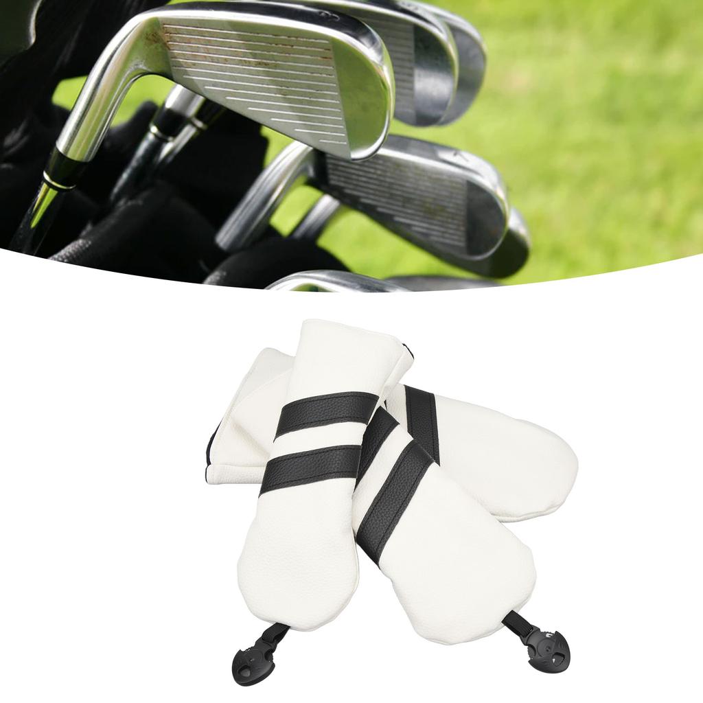 Hdcover PU Driver Hdcover Wood Fairway   Dustproof Rotatable Label      or for Sports Outdoor