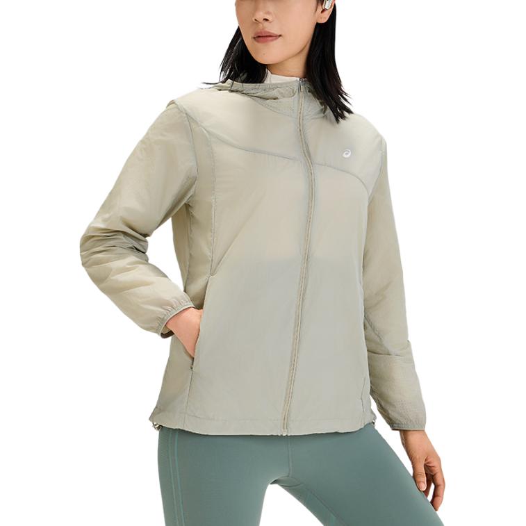 Asics Techplus Fashion Comfortable Versatile Hooded Jacket Women Jackets Gray 2012D254-300