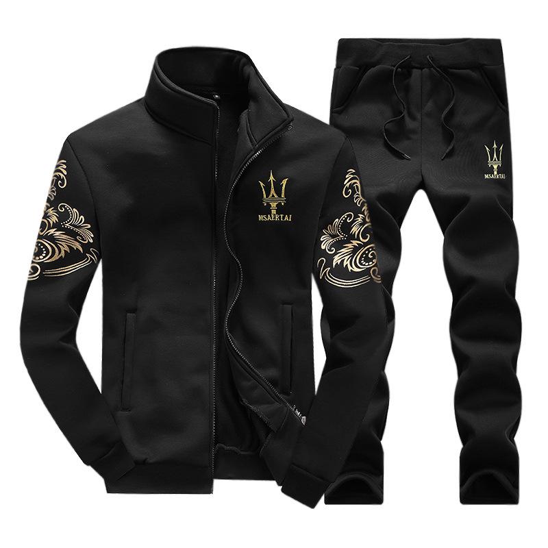 

Мужской повседневный спортивный костюм: Весенне-осенний молодежный корейский стиль свитер куртка тренд XL