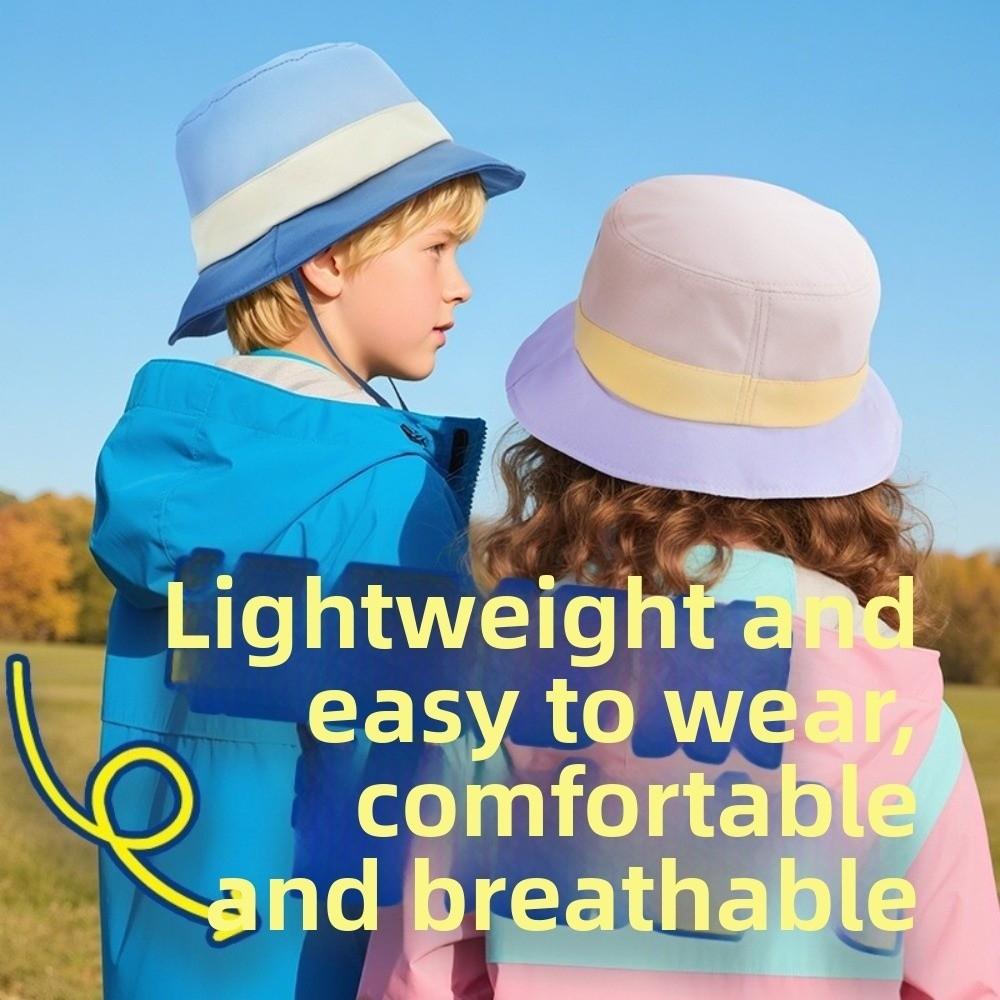 Adjustable Chin Strap Dinosaur Sun Hat Wide Brim Panama Hat Toddler Kids Bucket Hat  Spring