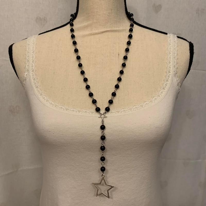 Star Flower Pendant Necklace Sweet Cool Clavicle Chain Necklace Fashion Jewelry