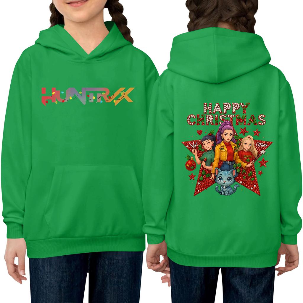 Children's Long-sleeved Loose Pullover Letter-printed Hooded Sweatshirt