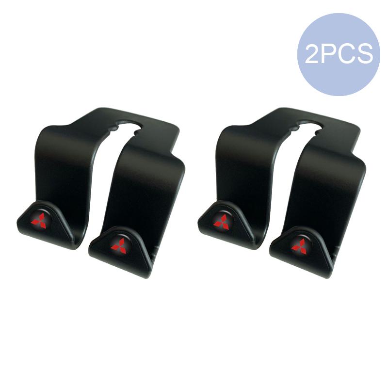Car Seat Back Hooks Portable Holders for Mitsubishi Galant ASX LPajero Outlander Eclipse Mirage Montero EVO Xpander Accessories