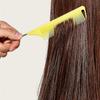 A Fine-tooth, Anti-static Rat Tail Comb with a Metal Pin, a Hairdressing Tool for Hair Styling and Trimming Edges