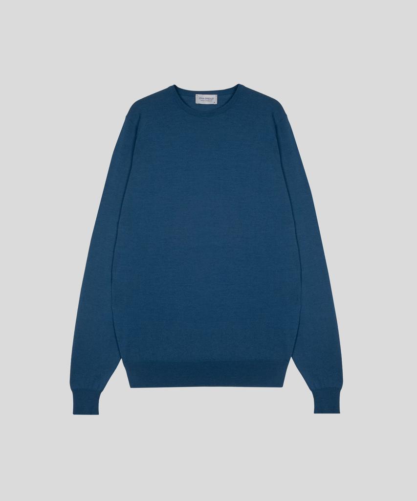 JOHN SMEDLEY Lundy Extra Fine Merino Wool Standard Fit Crew Neck Pullover Seasonal 10 Colors (A Type)