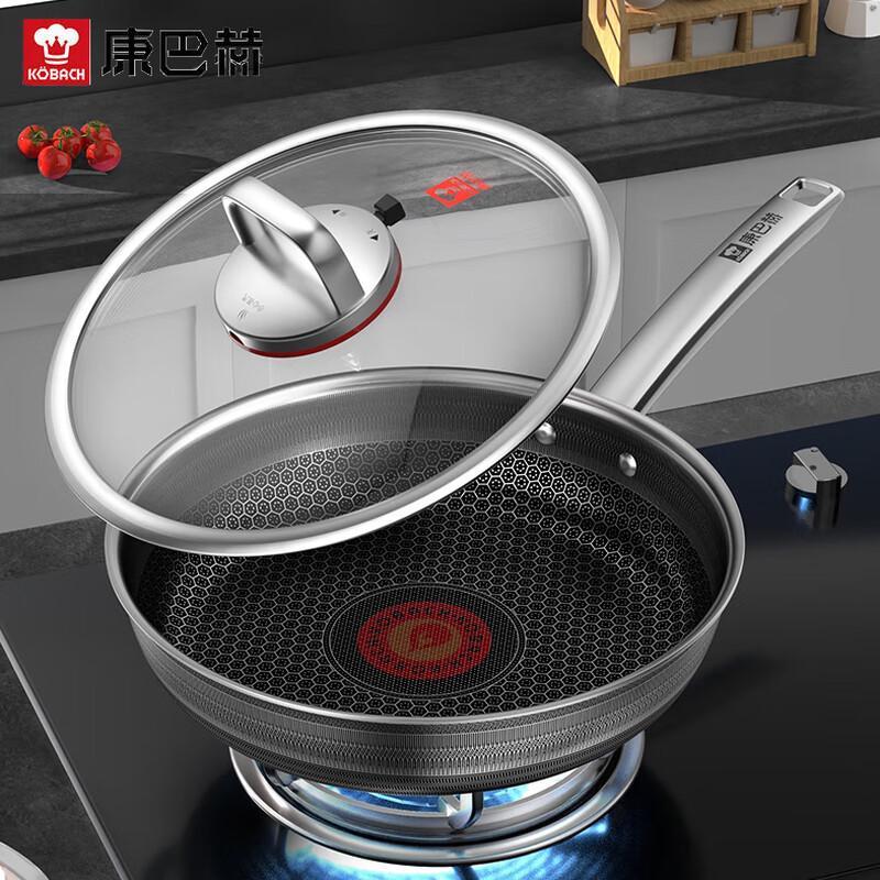 Kangbach 6th Gen Non-stick Stainless Steel Frying Pan with Red Dot Sensor